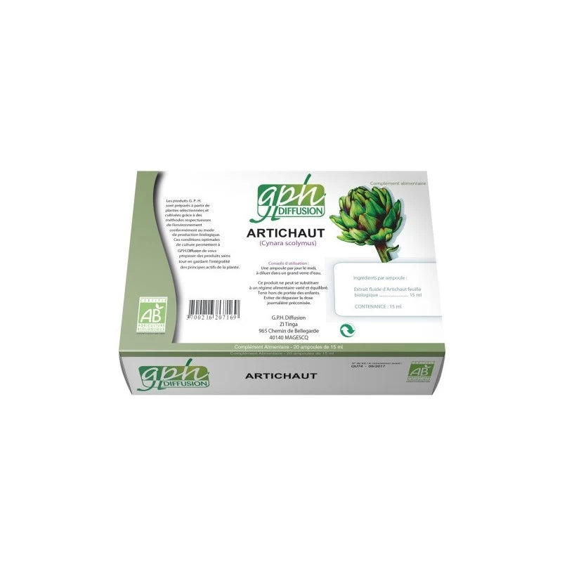 GPH DIFFUSION Artichaut Bio | 20 ampoules