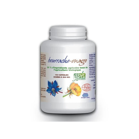 GPH DIFFUSION Bourrache + Onagre Bio | 100 capsules prix Maroc