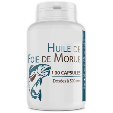 GPH DIFFUSION Huile De Foie De Morue 500 mg | 100 capsules prix Maroc