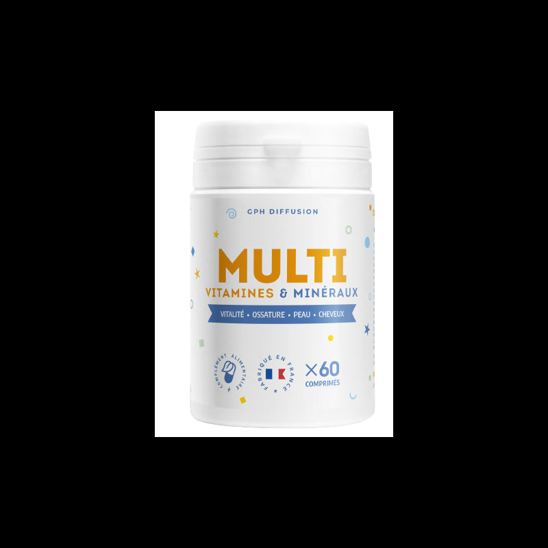 GPH DIFFUSION Multi-vitamines & Minéraux 500 mg | 60 comprimés