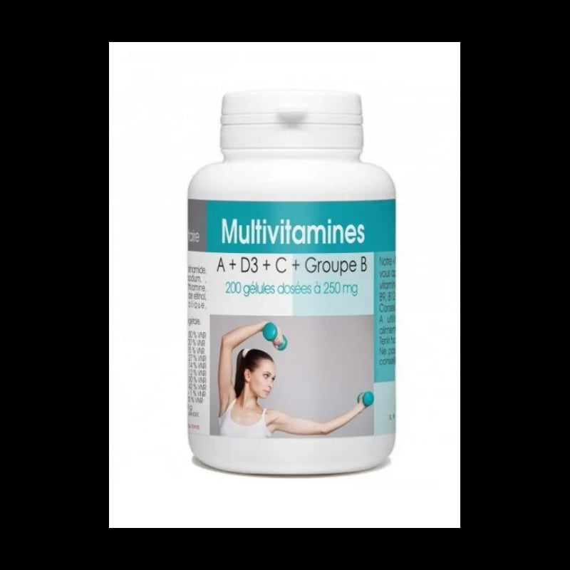 GPH DIFFUSION Multivitamine A+D3+C+GROUPE B 318 mg | 200 gélules