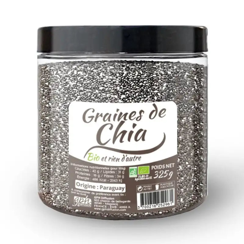 GPH GRAINES DE CHIA 325G prix Maroc