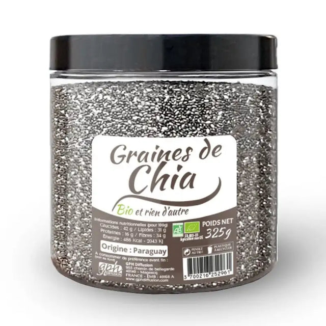 GPH GRAINES DE CHIA 325G prix Maroc
