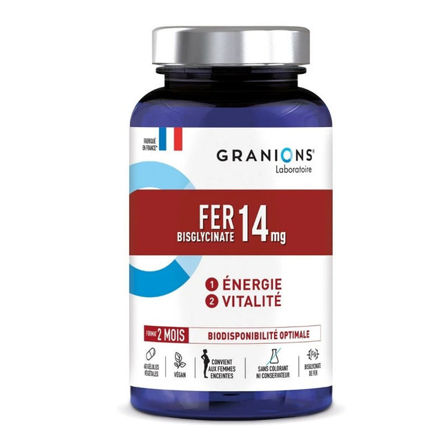 Granions Fer 14mg 60 Gélules