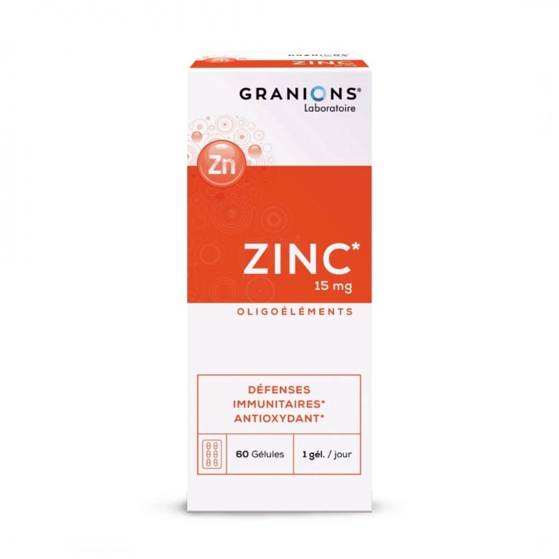 GRANIONS Zinc 15mg | 60 gélules