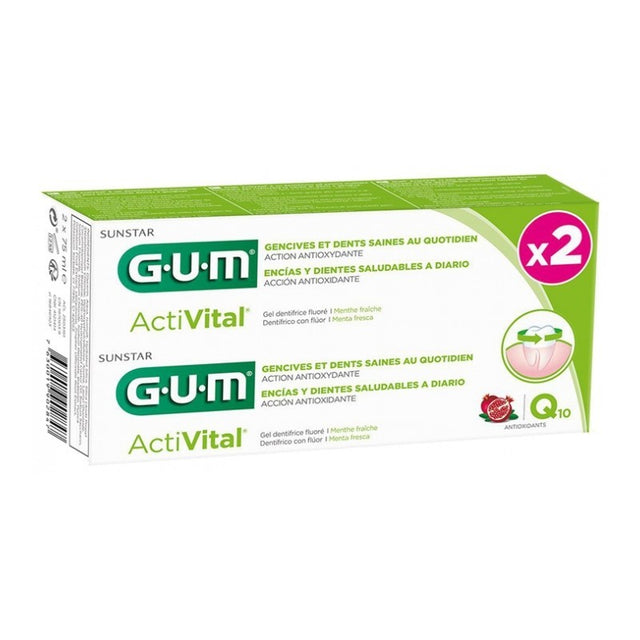 GUM ACTIVITAL PACK DUO DENTIFRICE 75ML*2 prix Maroc