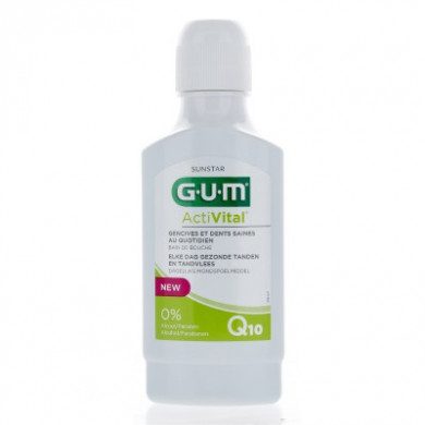 GUM ACTIVITAL Q10 BAIN DE BOUCHE 300ML REF 6061 Parapharmacie prix Maroc
