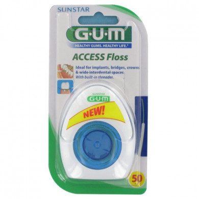 GUM FIL ACCESS FLOSS IMPLANT BRIDGE ET COURONNE REF 3200 Parapharmacie prix Maroc