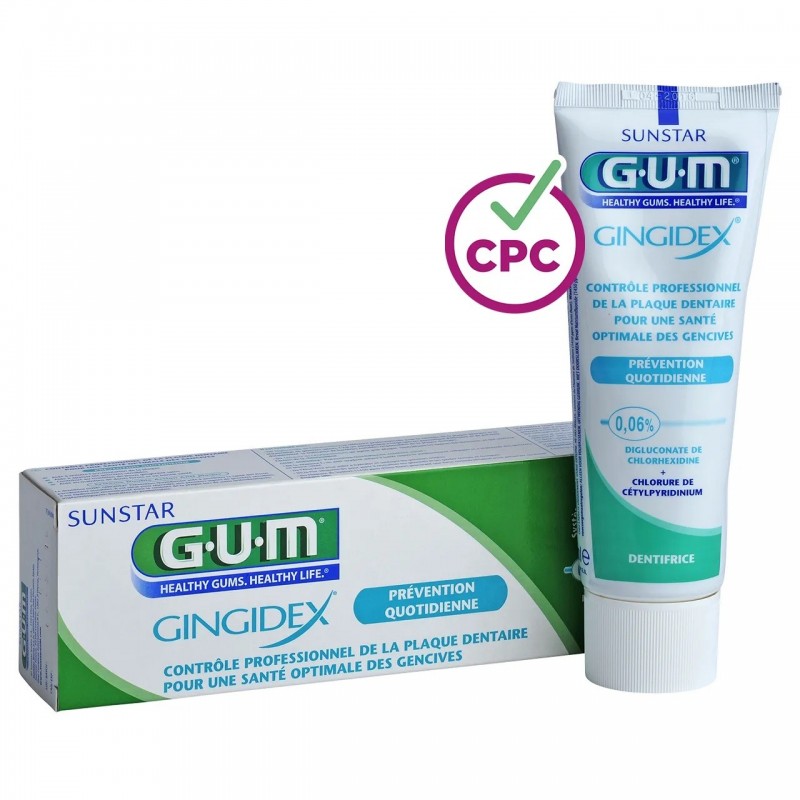 GUM GINGIDEX dentifrice prévention quotidienne 75 ml - prix Maroc