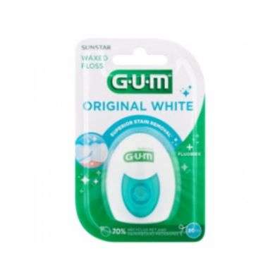 GUM DENTAIRE ORIGINAL WHITE FILS DENTAIRES FLUORE ET ANTI COLORATION 30 M REF 2040 prix Maroc