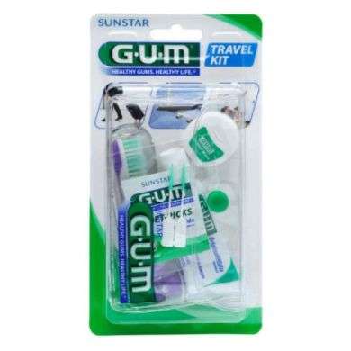 GUM KIT VOYAGE BROSSE A DENTS+ FIL DENTAIRE+DENTIFRICE REF 156 Parapharmacie prix Maroc