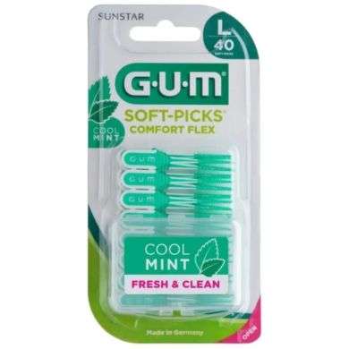 GUM SOFT PICKS COMFORT FLEX MENTHOLE 40 LARGES REF 671 prix Maroc