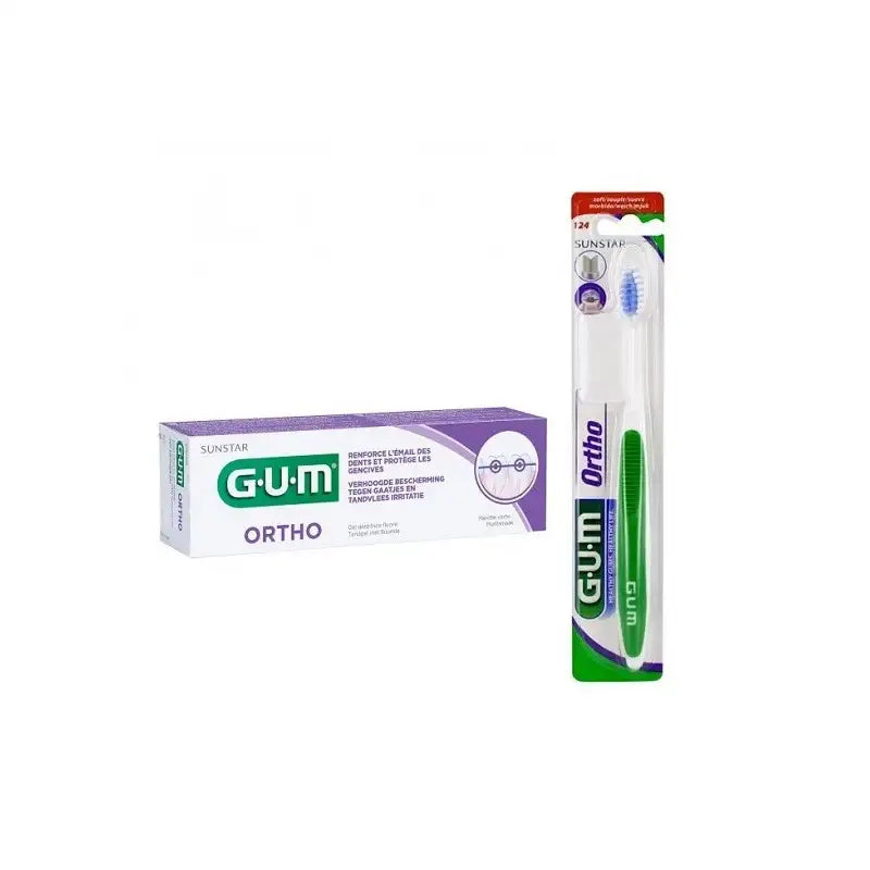 GUM PACK DENTIFRICE ORTHO 75ML + BROSSE A DENTS