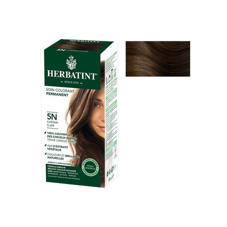 HERBATINT Coloration Cheveux Naturelle 5N châtain claire - 150ml - prix Maroc