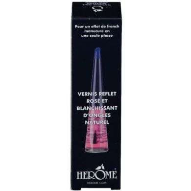 HEROME VERNIS REFLET ROSE ET BLANCHISSANT D'ONGLES NATUREL prix Maroc