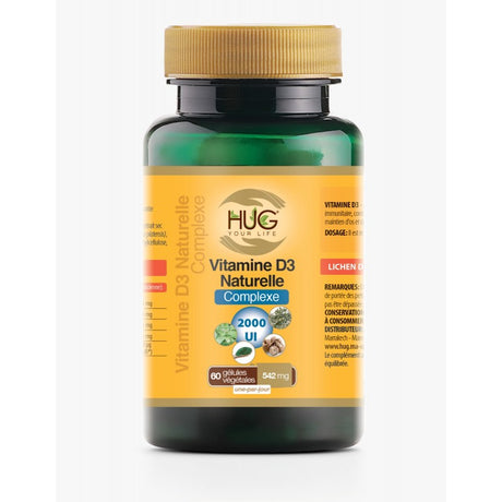 HUG Vitamine D3 naturelle Complexe 2000UI | 60 gélules prix Maroc