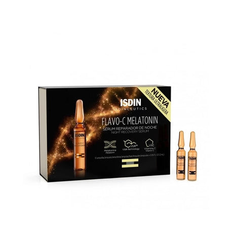 ISDIN FLAVO-C Mélatonine sérum Nuit | 10 ampoules prix Maroc