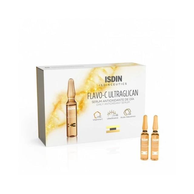 ISDIN FLAVO-C ULTRAGLICAN sérum Jour | 10 ampoules prix Maroc