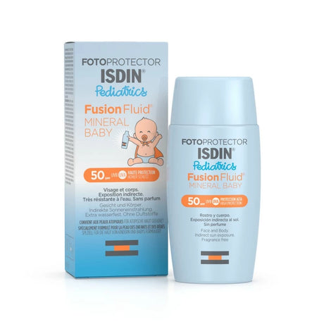 ISDIN FOTOPROTECTEUR Fusion Fluide Minérale Bébé Pédiatrie spf 50+ prix Maroc