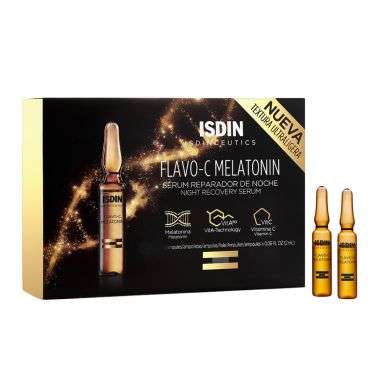 ISDIN FLAVO C MELATONIN SERUM REPARATEUR NUIT 10 AMPOULES prix Maroc