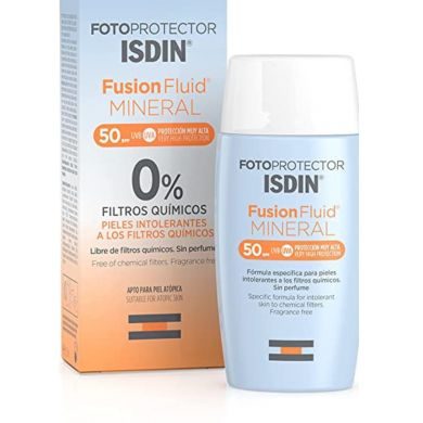 ISDIN FOTOPROTECTOR FUSION FLUID MINERAL 50 ML SPF 50+ Parapharmacie prix Maroc