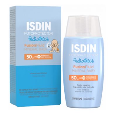 ISDIN FOTOPROTECTOR PEDIATRICS FUSION FLUID MINERAL BABY SPF50+/ 50 ML Parapharmacie prix Maroc