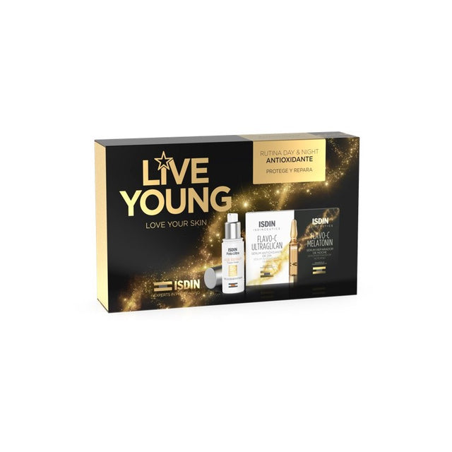 ISDIN PACK LIVE YOUNG routine jour et nuit anti-oxydant prix Maroc