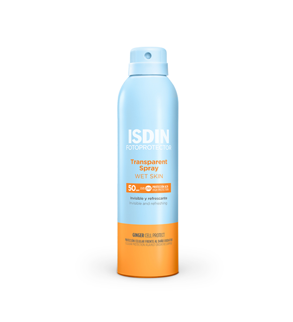 ISDIN Fotoprotector Transparent Spray Wet Skin SPF50 250 ml - prix Maroc parapharmacie