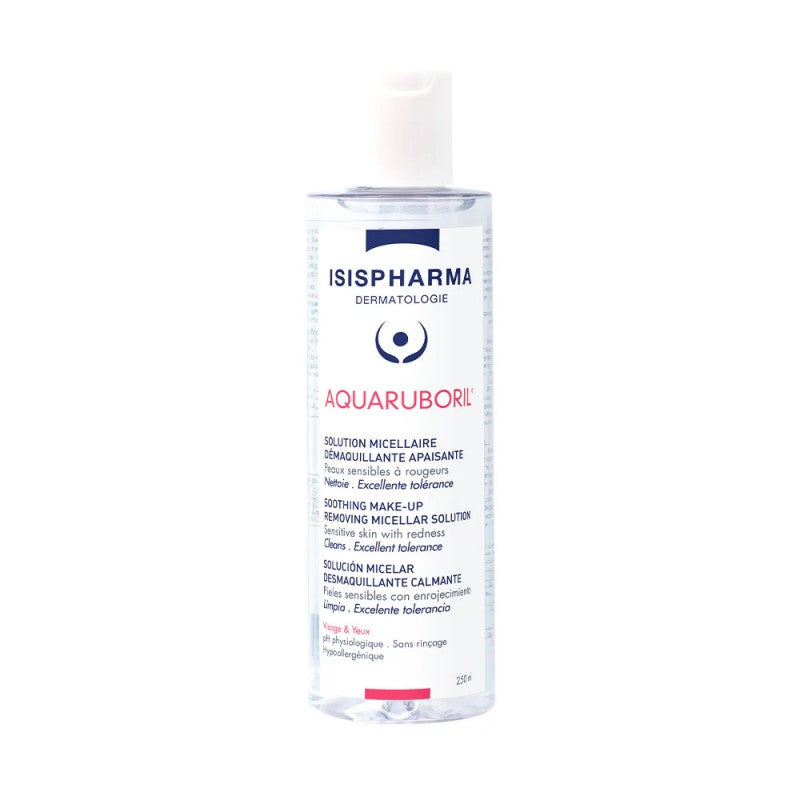 ISISPHARMA AQUARUBORIL SOLUTION MICELLAIRE DEMAQUILLANTE PEAUX SENSIBLES ET REACTIVES 100ML