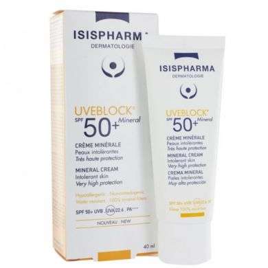 ISISPHARMA UVEBLOCK Creme minerale invisible spf 50+ Parapharmacie prix Maroc