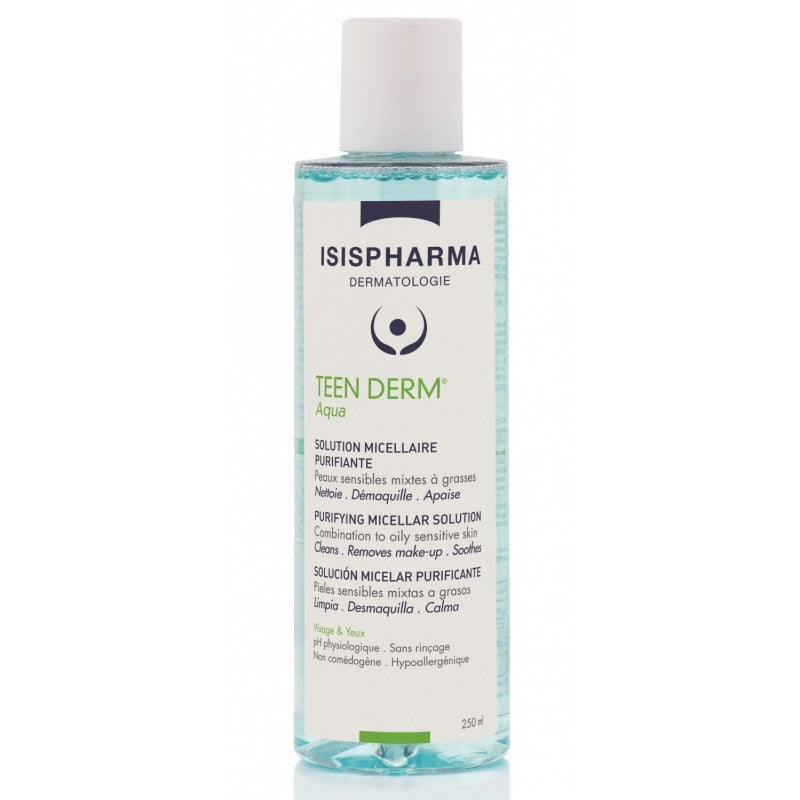 ISISPHARMA TEEN DERM aqua solution micellaire | 250 ml prix Maroc