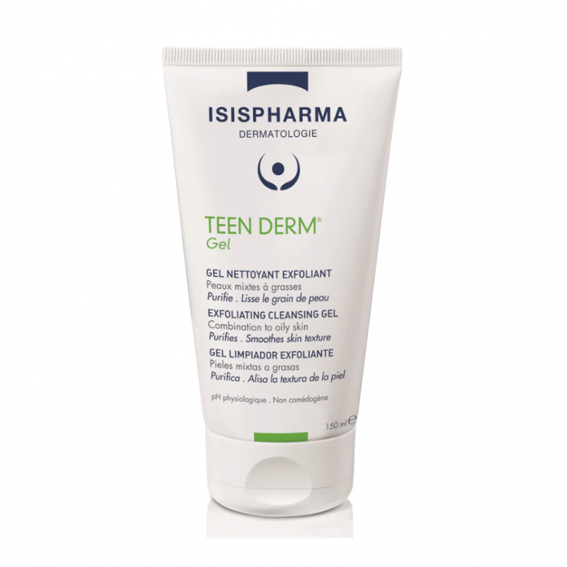 Isispharma Teen Derm Gel Nettoyant Exfoliant 150 ml