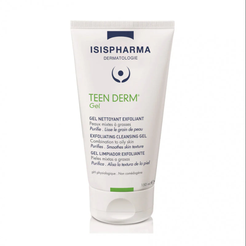 ISISPHARMA TEEN DERM gel nettoyant exfoliant | 150 ml
