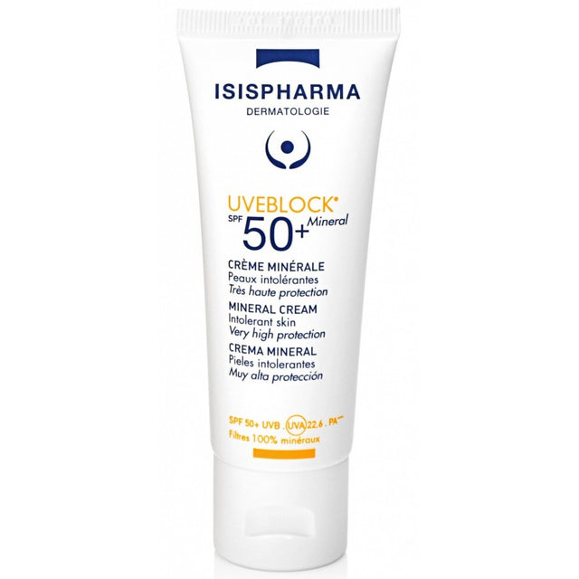 ISISPHARMA UVEBLOCK 50 crème minérale invisible spf 50+ | 40 ml prix Maroc