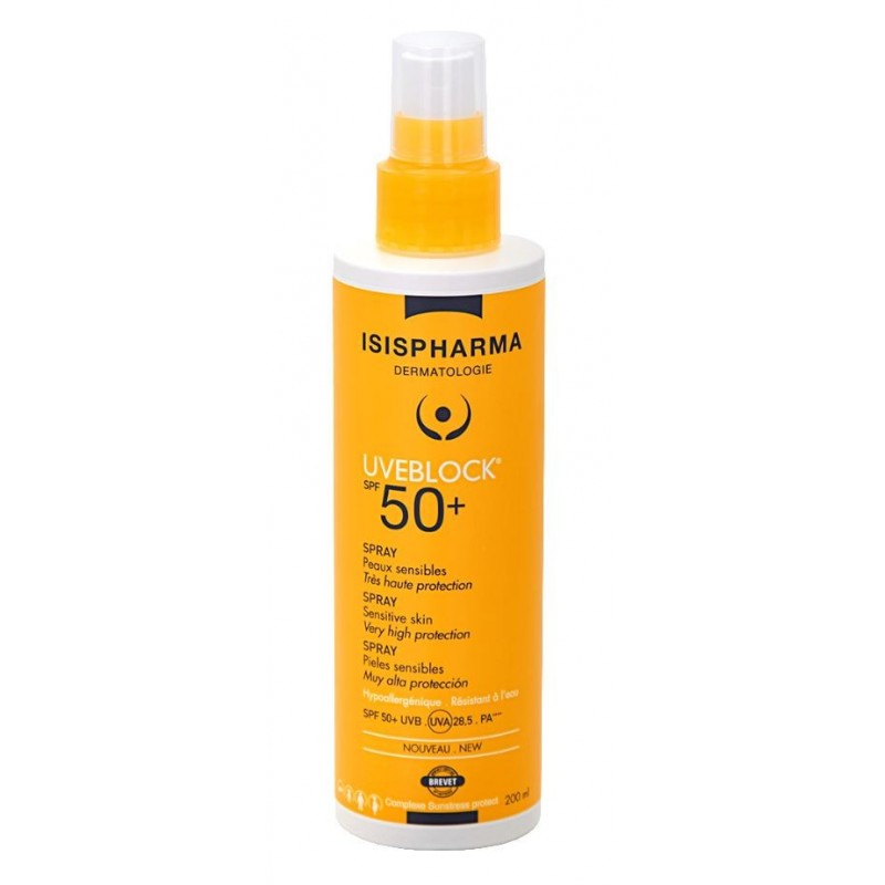 ISISPHARMA UVEBLOCK spray spf 50+ | 200 ml prix Maroc