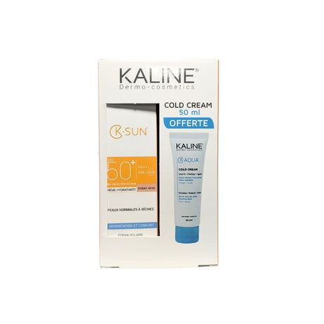 KALINE K-SUN FLUIDE SOLAIRE BONNE MINE SPF50+ 50ML + COLD CREAM 50ML prix Maroc