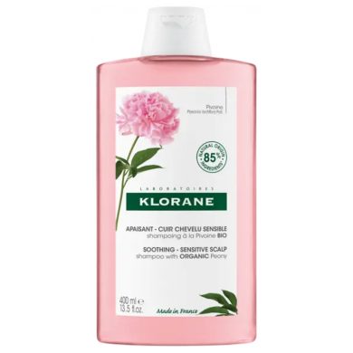 KLORANE SHAMPOING APAISANT A LA PIVOINE CUIR CHEVELU SENSIBLE 400 ML Parapharmacie prix Maroc