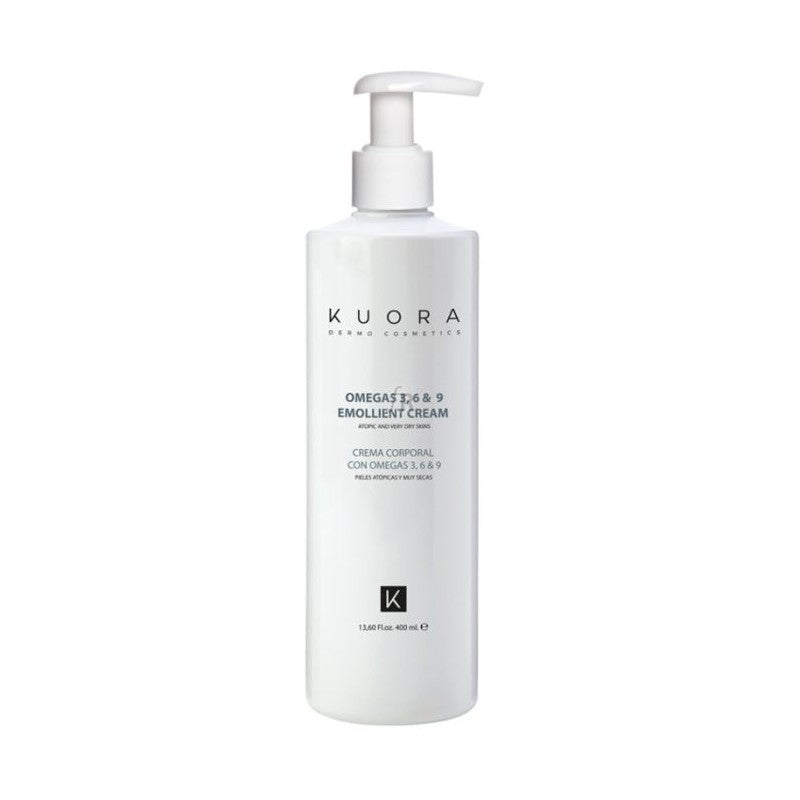 KUORA CREME EMOLLIENTE OMEGA 3 6 ET 9 PEAUX SENSIBLES SECS ET ATOPIQUE 400 ML