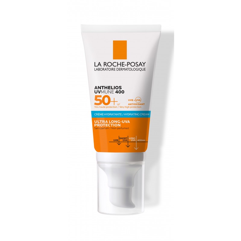 La Roche-Posay Anthelios UVMune 400 Crème Solaire Invisible | Peaux Sensibles Normales À Sèches | 50ml prix Maroc