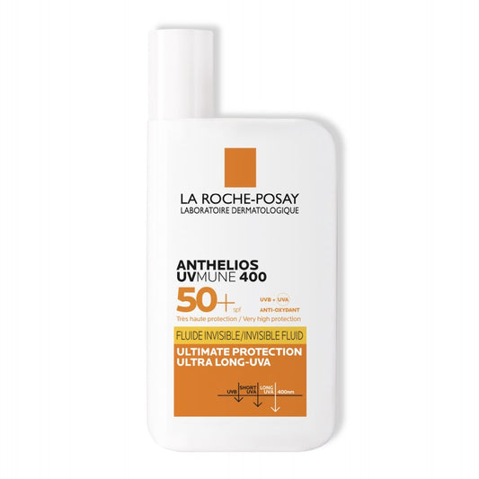La Roche-Posay Anthelios UVMune 400 Fluide Invisible Solaire SPF50+ Peau Sensible | 50ml - prix Maroc