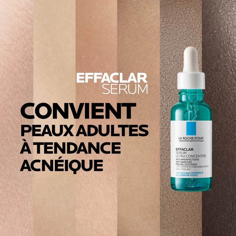 Bénéfices La Roche-Posay Effaclar Sérum à l'Acide Salicylique 30ml Maroc