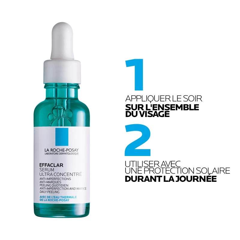 Résultats La Roche-Posay Effaclar Sérum à l'Acide Salicylique 30ml Maroc