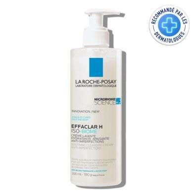 LA ROCHE POSAY EFFACLAR H ISO BIOME CREME LAVANTE 390 ML Parapharmacie prix Maroc