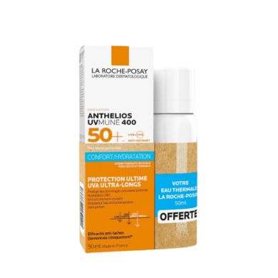 LA ROCHE POSAY OFFRE ANTHELIOS UVMUNE 400 CREME HYDRATANTE SPF 50+ INVISIBLE 50 ML + EAU THERMALE 50ML OFFERT Parapharmacie prix Maroc
