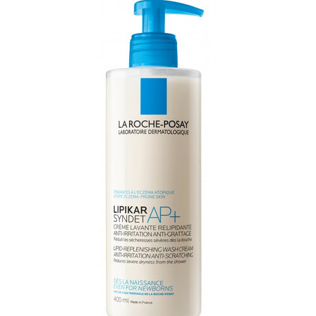 La Roche-Posay Lipikar Syndet AP+ Crème Lavante Peau Sèche et Eczéma Atopique| 400ml prix Maroc