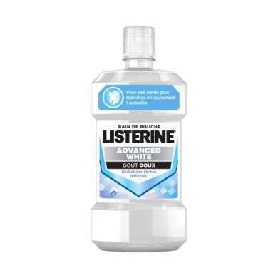LISTERINE BAIN DE BOUCHE ADVANCED WHITE GOUT DOUX 250 ML prix Maroc
