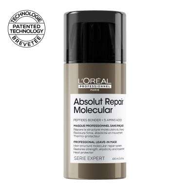 L'OREAL PROFESSIONNEL ABSOLUT REPAIR MOLECULAR MASQUE PROFESSIONNEL SANS RINCAGE 100 ML Parapharmacie prix Maroc