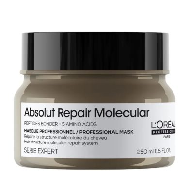 L'OREAL PROFESSIONNEL PARIS ABSOUT REPAIR MOLECULAR MASK PEPTIDES BONDER + 5 AMINO ACIDE 250 ML prix Maroc