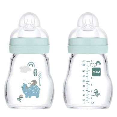 MAM BIBERON EN VERRE FEEL GOOD 170 ML 0 MOIS + Parapharmacie prix Maroc