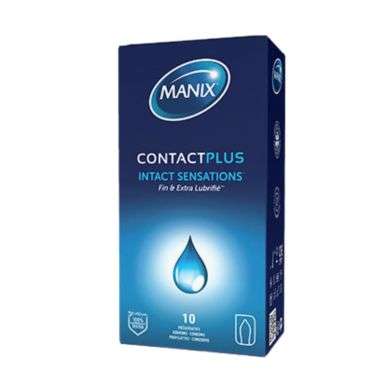 MANIX CONTACT PLUS SENSATIONS INTACTES BOITE 10 PRESERVATIFS Parapharmacie prix Maroc